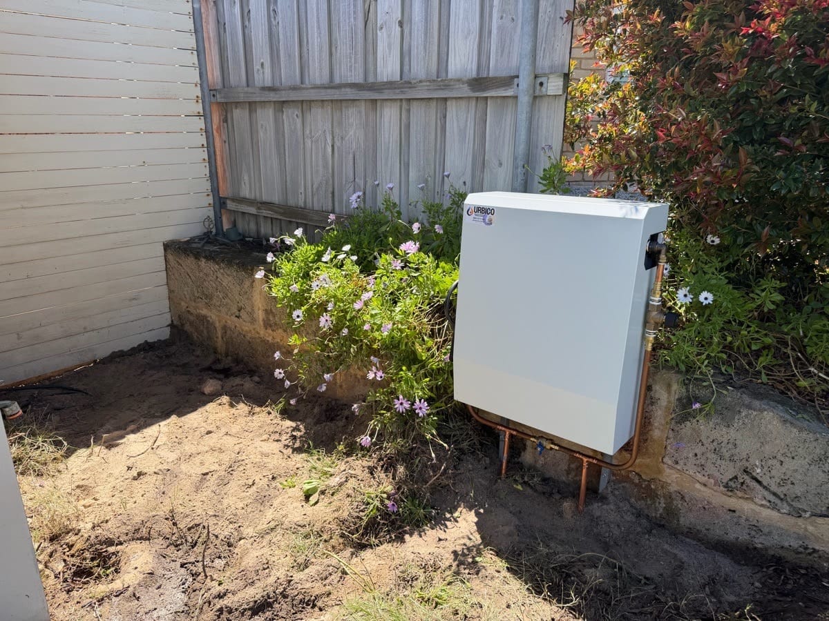 Multi-stage whole house water filtration system installed in Perth
