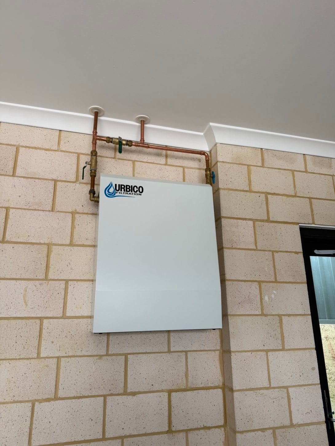 Urbico whole house water filtration system installed in Perth